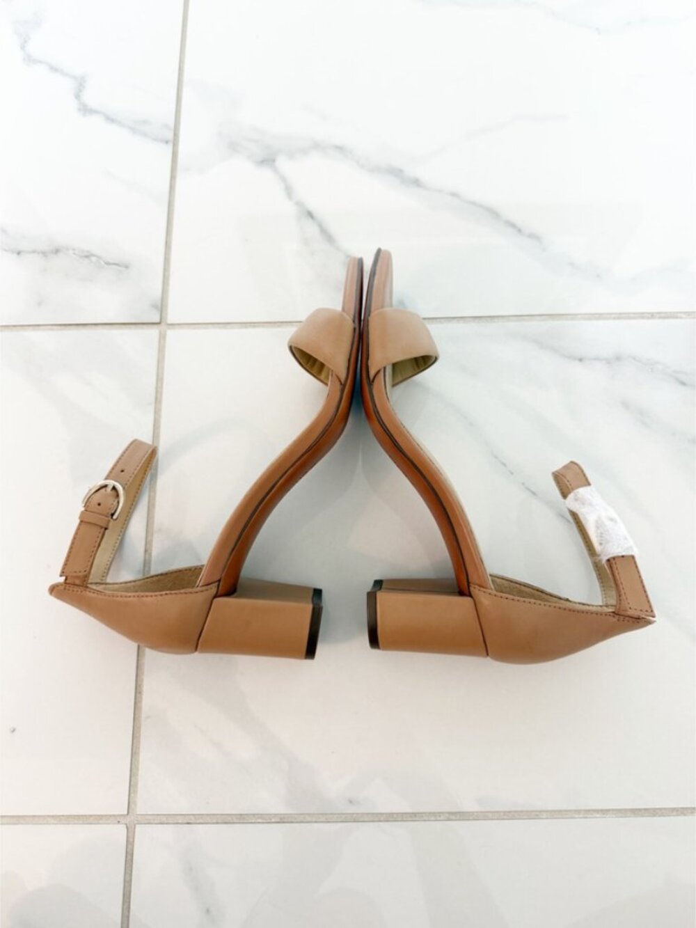 Naturalizer Vera Leather Ankle Strap Dress Sandals in Frappe 7M NWOT - Picture 9 of 12